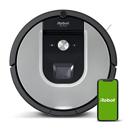 iRobot Roomba 960: Robot Aspirador, Succión 5 Veces Superior, Cepillos de Goma Antienredos, Sensores Dirt Detect, WiFi, Programable por App, Compatible con Alexa, Gris