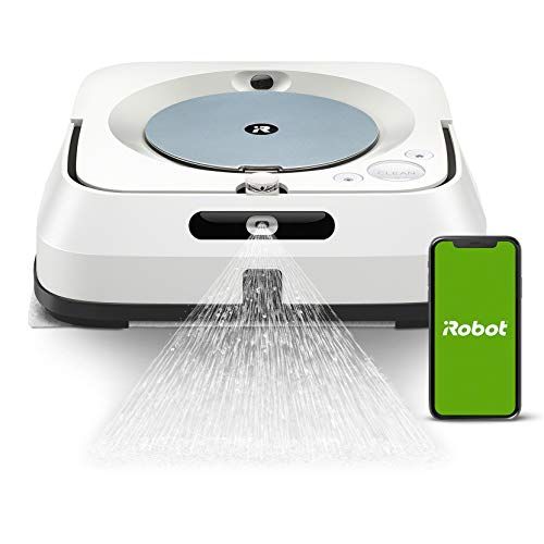 iRobot Roomba m613440: Robot Friegasuelos con WiFi, Pulverizador a Presión y Navegación Superior, Blanco