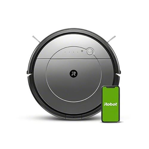 iRobot Roomba Combo: Robot Aspirador y Friegasuelos Conectado a WiFi con Diferentes Modos de Limpieza, Aspiración Potente, Sugerencias Personalizadas, Compatibilidad con Asistentes de Voz